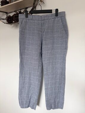 Banana Republic Linen Mix Blue Pants Sz 6